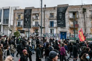 Πορεία ενάντια στην αστυνομική βία στα Προσφυγικά